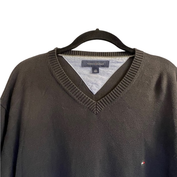 Tommy Hilfiger Sweater L Navy Blue Lon - Picture 3 of 12
